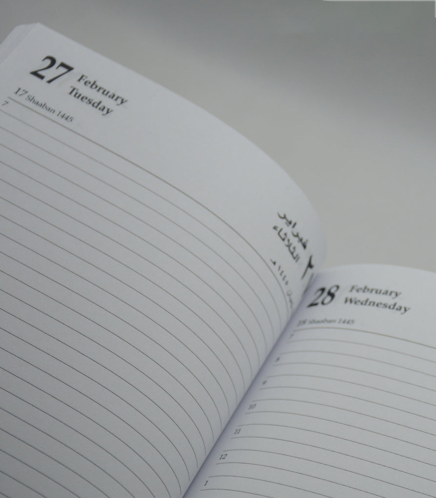 FIS VINYL HC 2024 DIARY AR & EN A5 GREEN