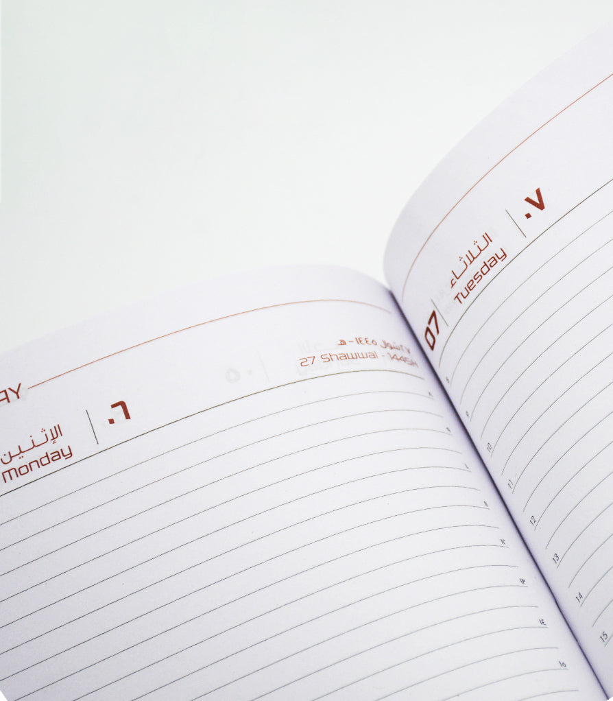 PSI VINYL SPONGE COVER DIARY 2024 ARAB/ENG A5 ASSTD