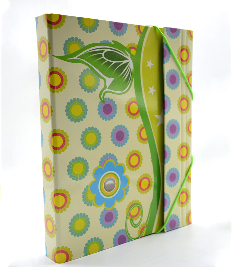 ALMAS 4 RING FILE W/ELASTIC CLOSURE / ملف 4 حلقات مع مطاط اغلاق