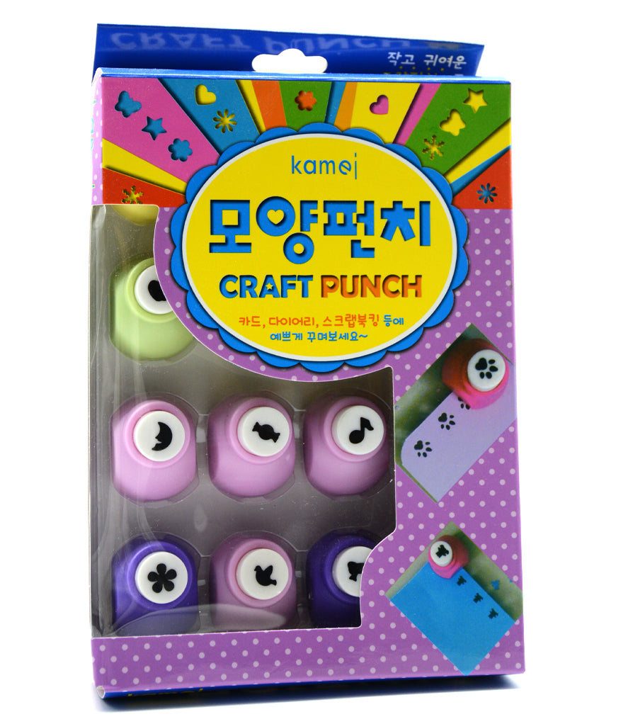 CRAFT PUNCH MINI 16PCS SET ASSTD DESIGN KM-8101 / خرامة _ اشكال مختلفة