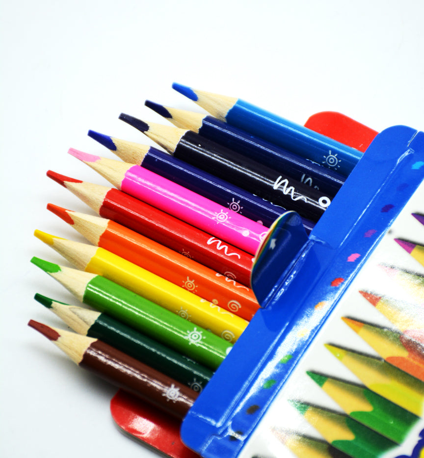 PRIMO 12 MATITE TRIANGULAR PENCILS W/SHARPENER