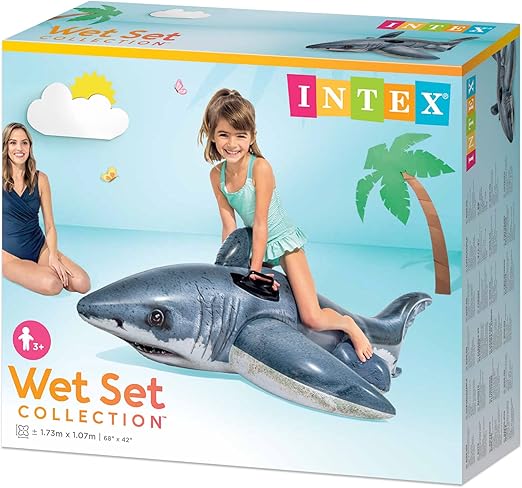 INTEX GREAT WHITE SHARK RIDE ON AGE 3+