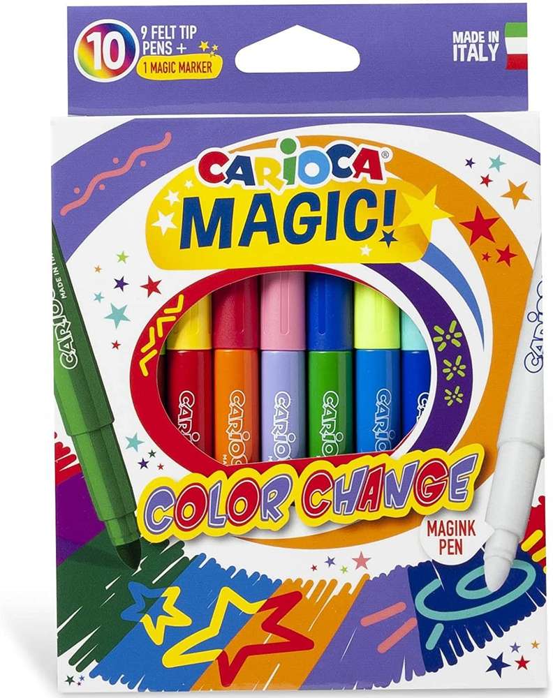 CARIOCA MAGIC COLOR CHANGE FELT TIP PEN 10PCS/PKT