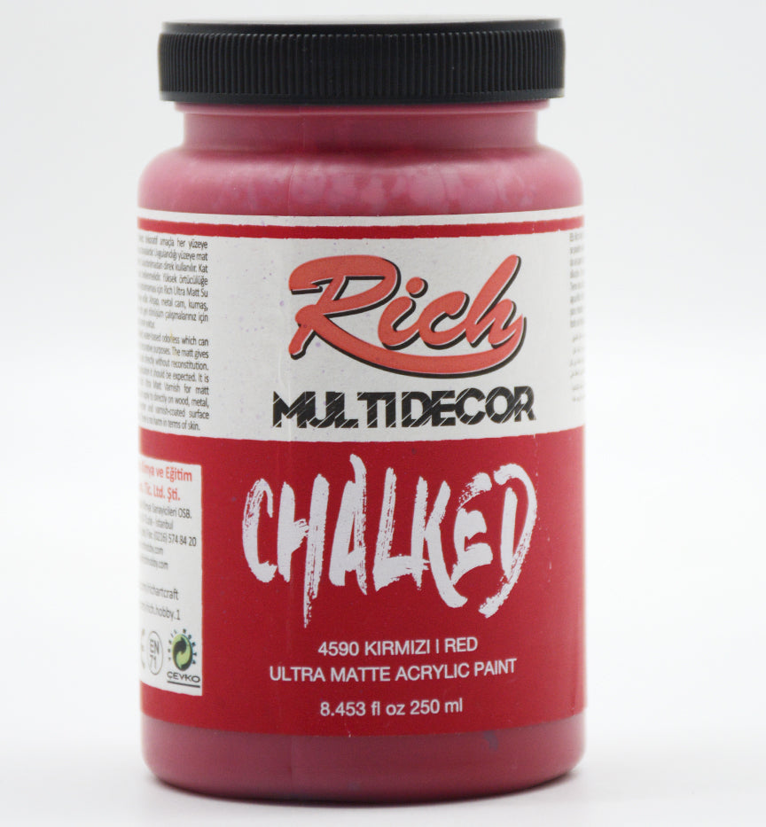 RICH CHALKED ACRYLIC PAINT 4590 RED
