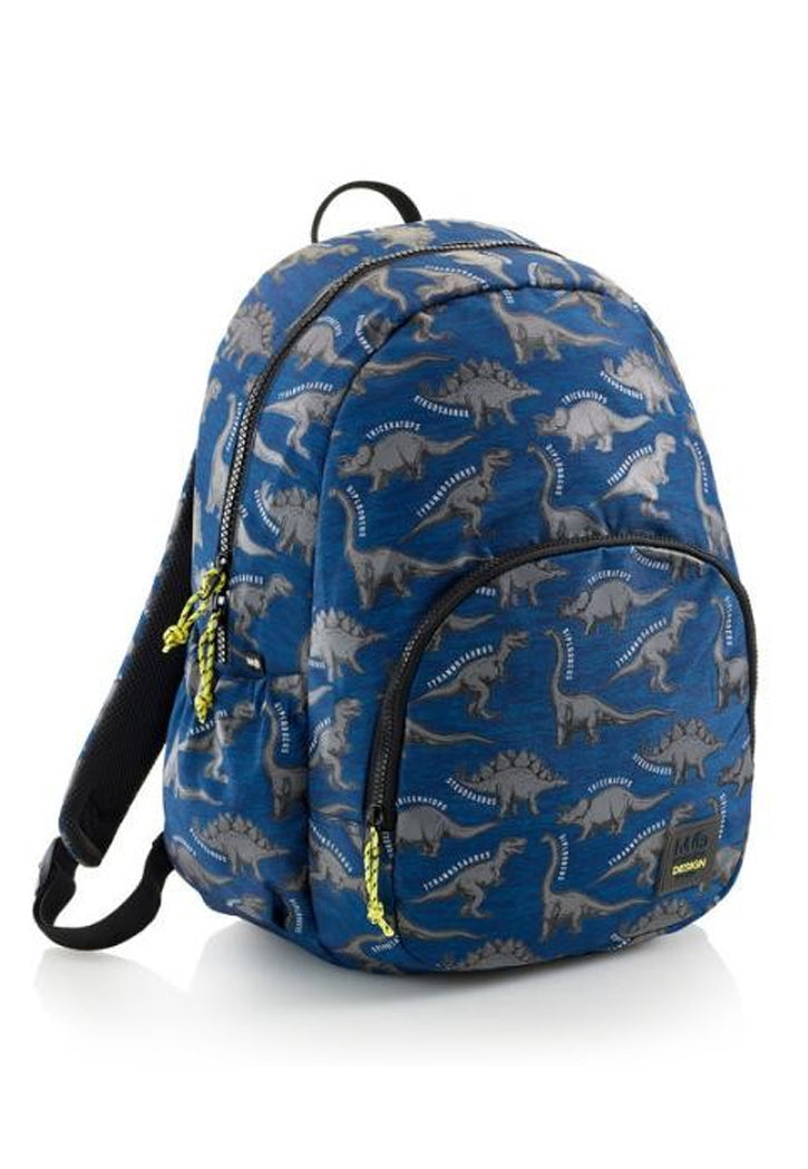 حقيبة ظهر مدرسية مقاس 16 MIQUELRIUS MR BACKPACK W/3 COMPARTMENT 16"- RECYCLE WILD DINO