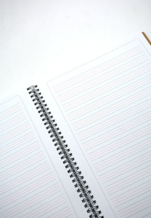 LAMBERT WIRE-O COLOURED PP 4LINES NOTEBOOK A4 70G 100SHT-DARK PURPLE