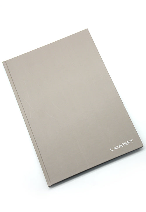 LAMBERT HARD COVER NOTEBOOK 10MM SQUARE A4 200P GREY