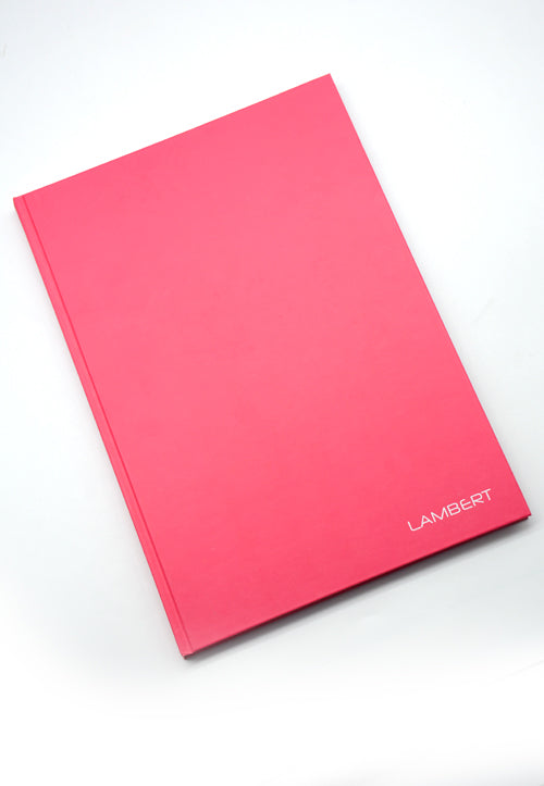 LAMBERT HARD COVER NOTEBOOK 4 LINES A4 200P MAGENTA
