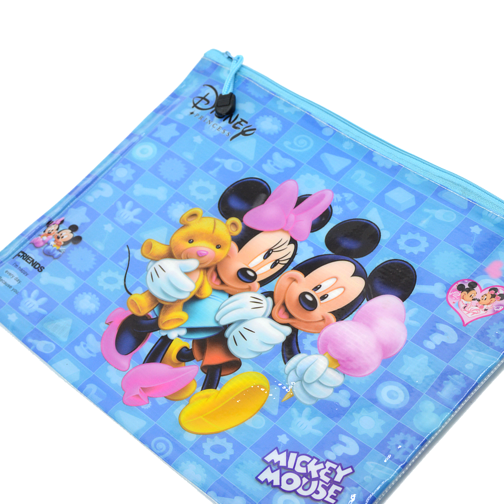 MICKEY MOUSE PVC A4 ZIPPER FILE BAG
