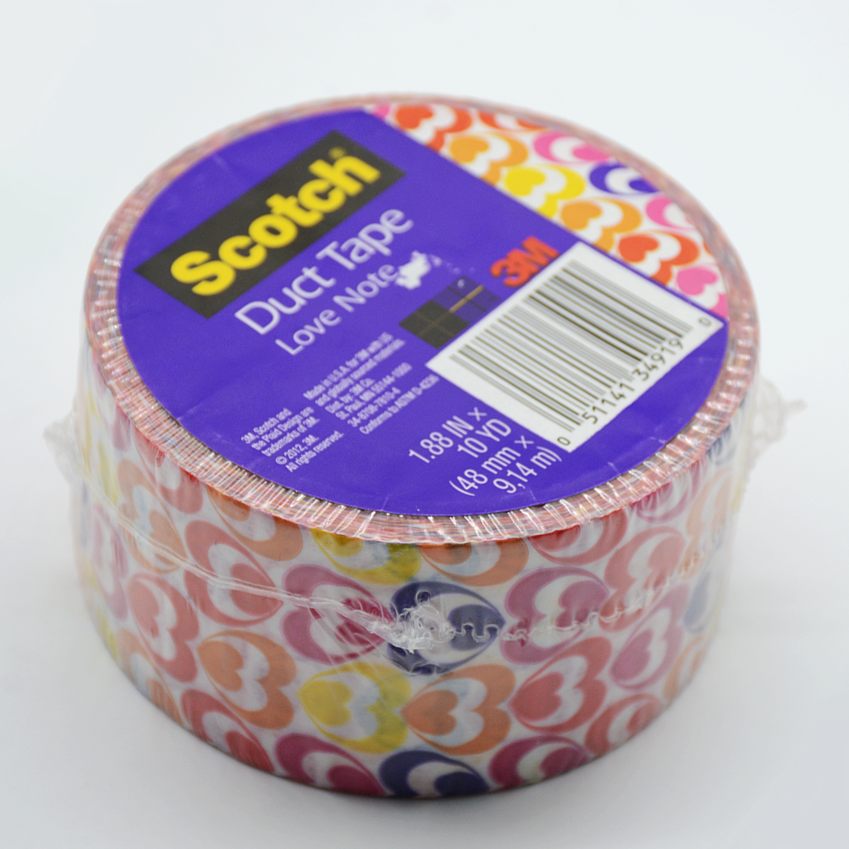 شريط لاصق بلاستيكي 1.88 انش * 10 يارد مزخرف