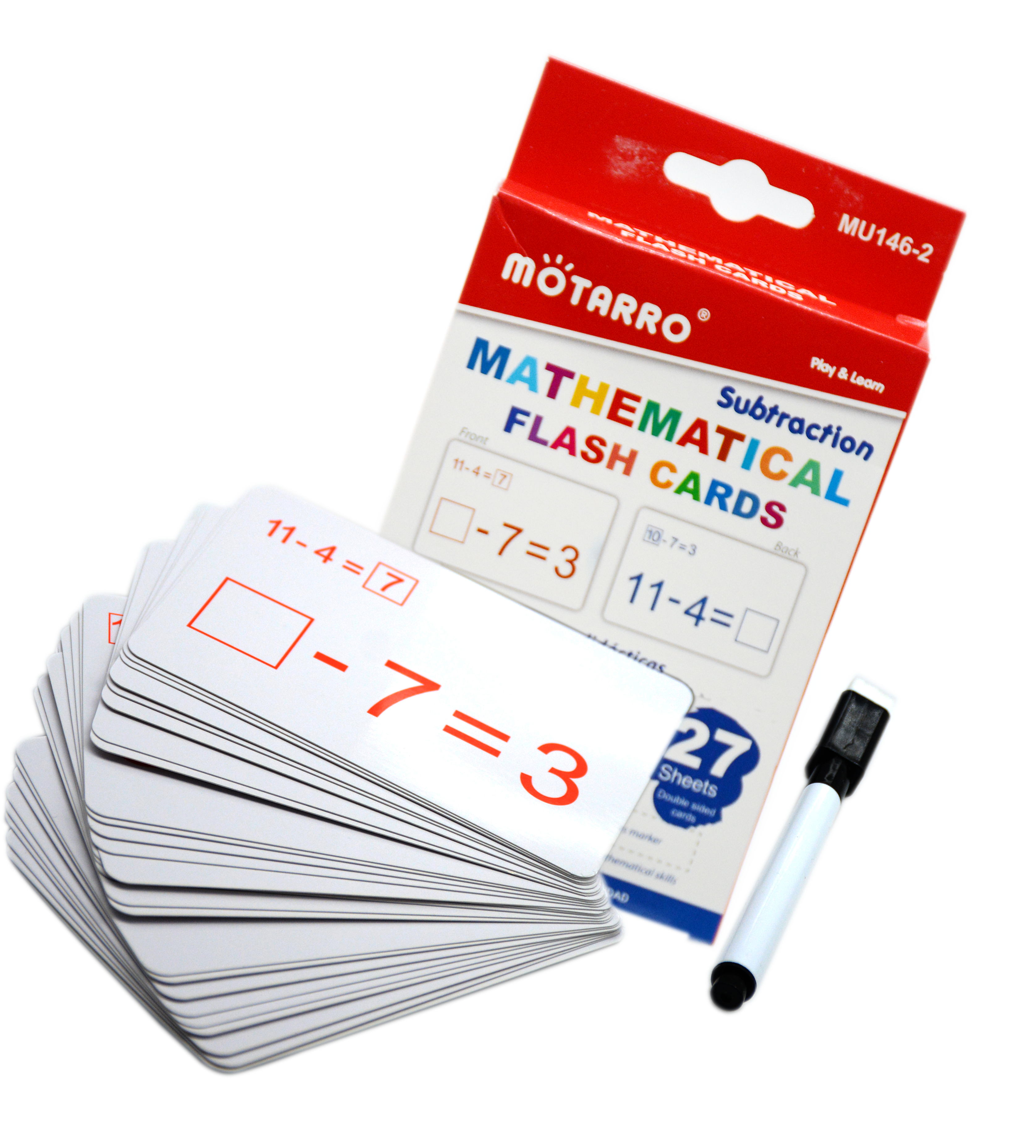 MOTARRO MATHEMATICAL FLASH CARD 27SHT MU146-2