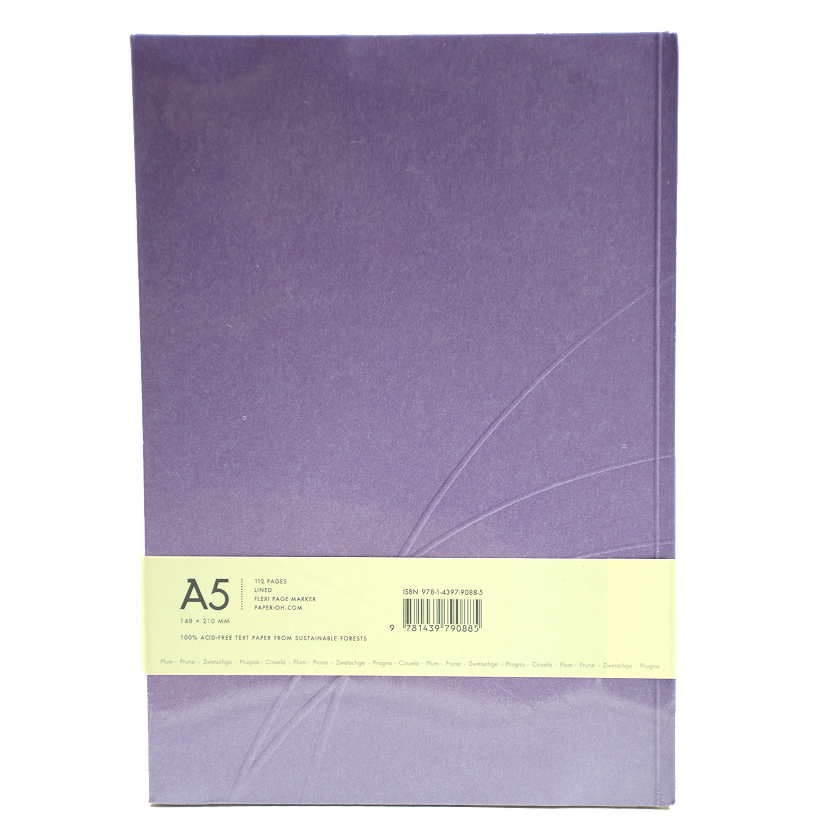 PAPER-OH PURO PLUM A5 LINED NOTEBOOK