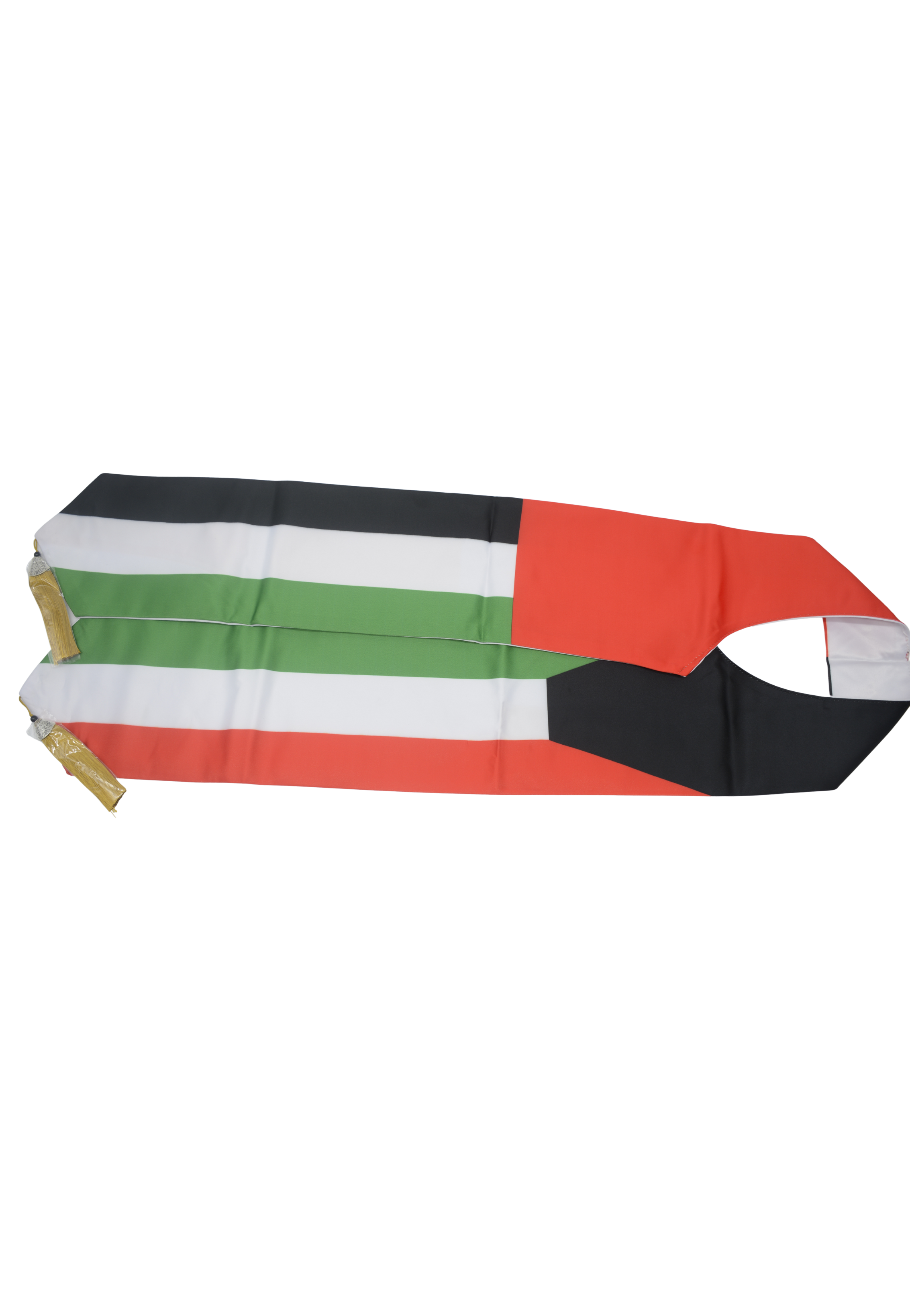 ADULT COLLAR UAE&KUWAIT SATIN SCARF W/ TASSEL