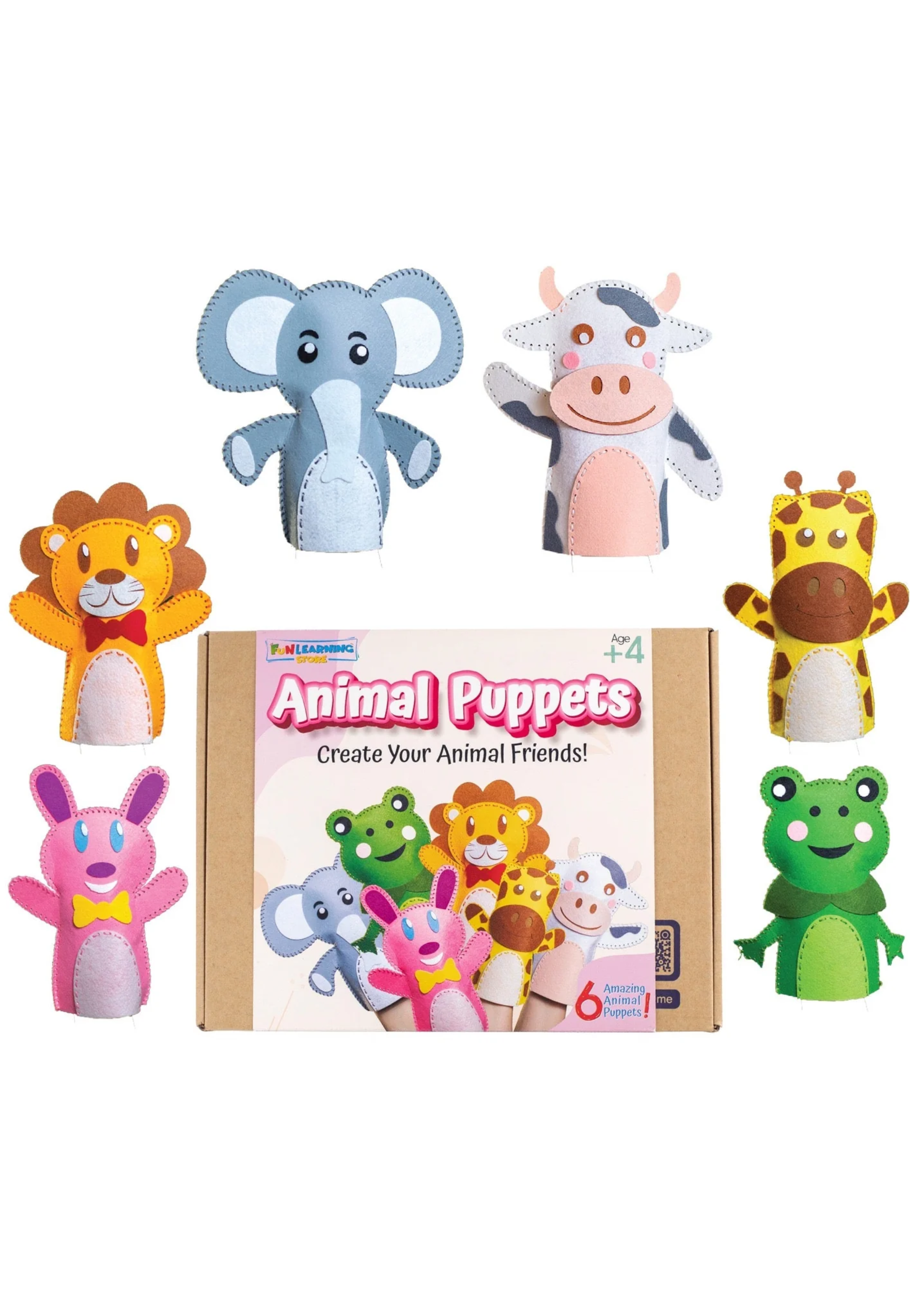 ANIMAL PUPPETS DIY KIT -CREATE YOUR ANIMAL FRIENDS