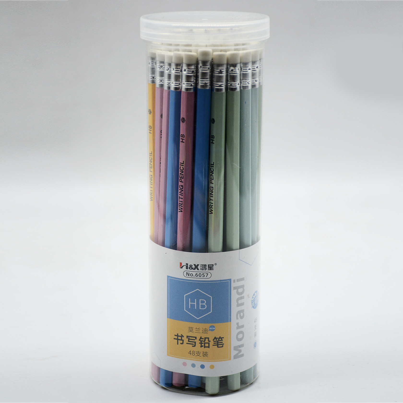 H&X ACTROS HB PENCIL W/ERASER 48PCS IN PVC BOX