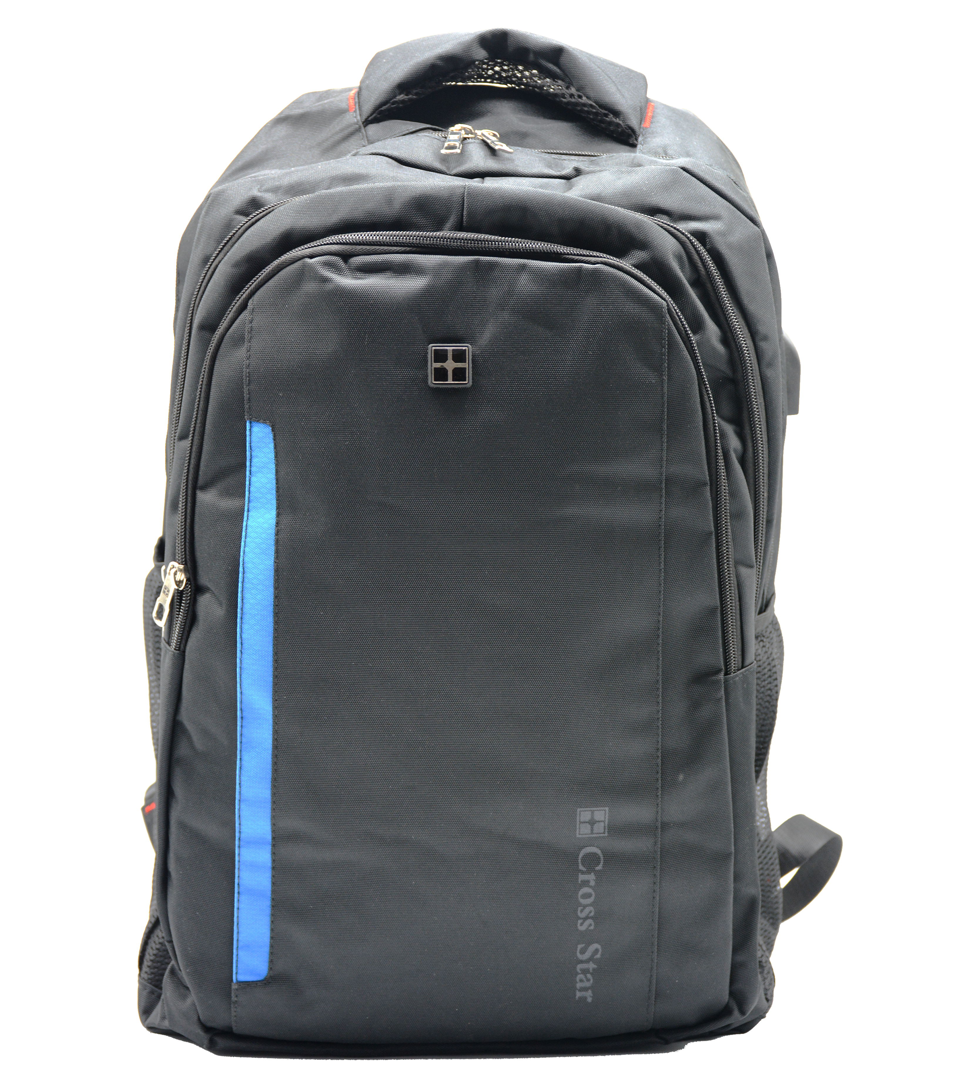 CROSS STAR BACKPACK W/3COMP&USB 20" 9001-BLACK