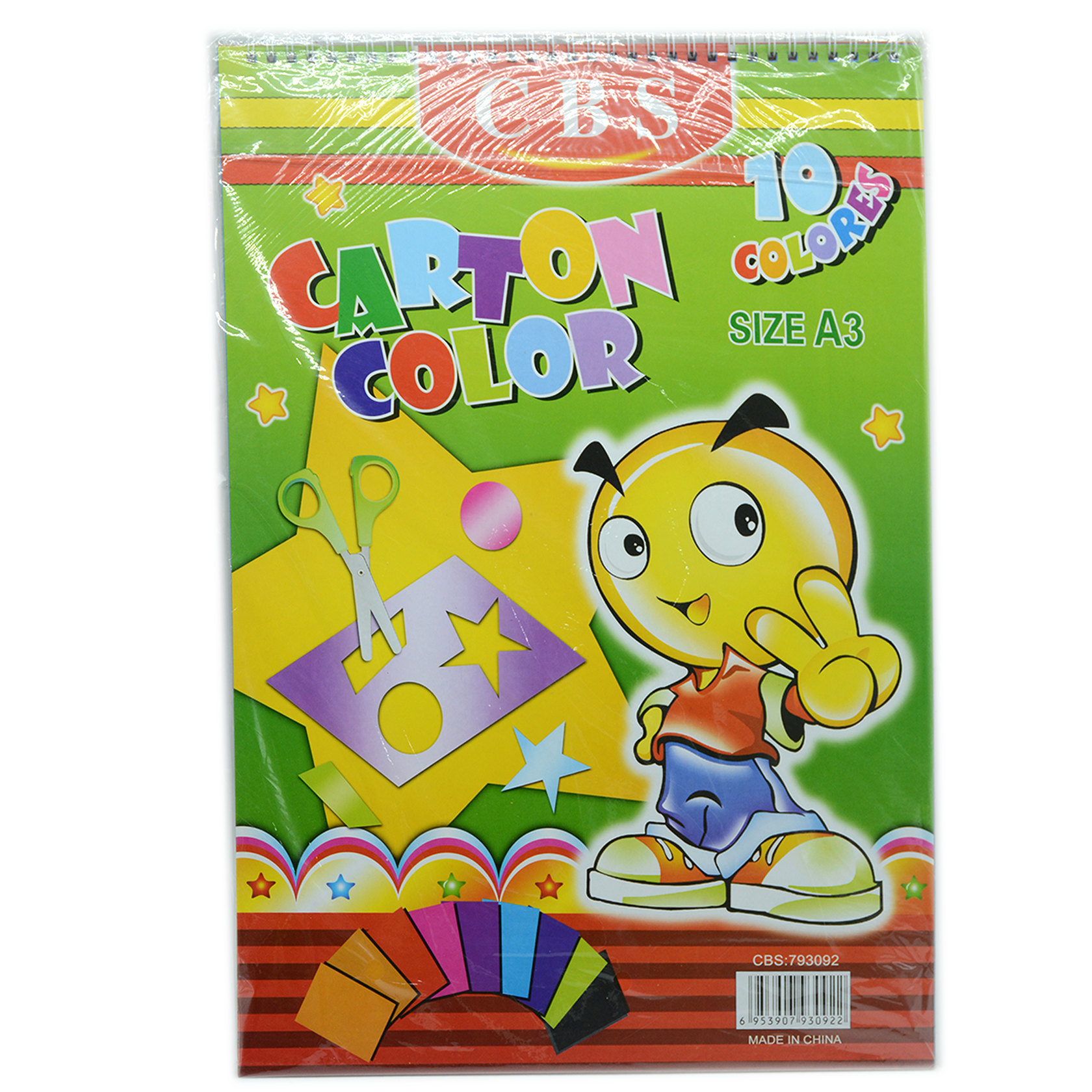 CBS COLOR PAPER BOOK A3 16SH