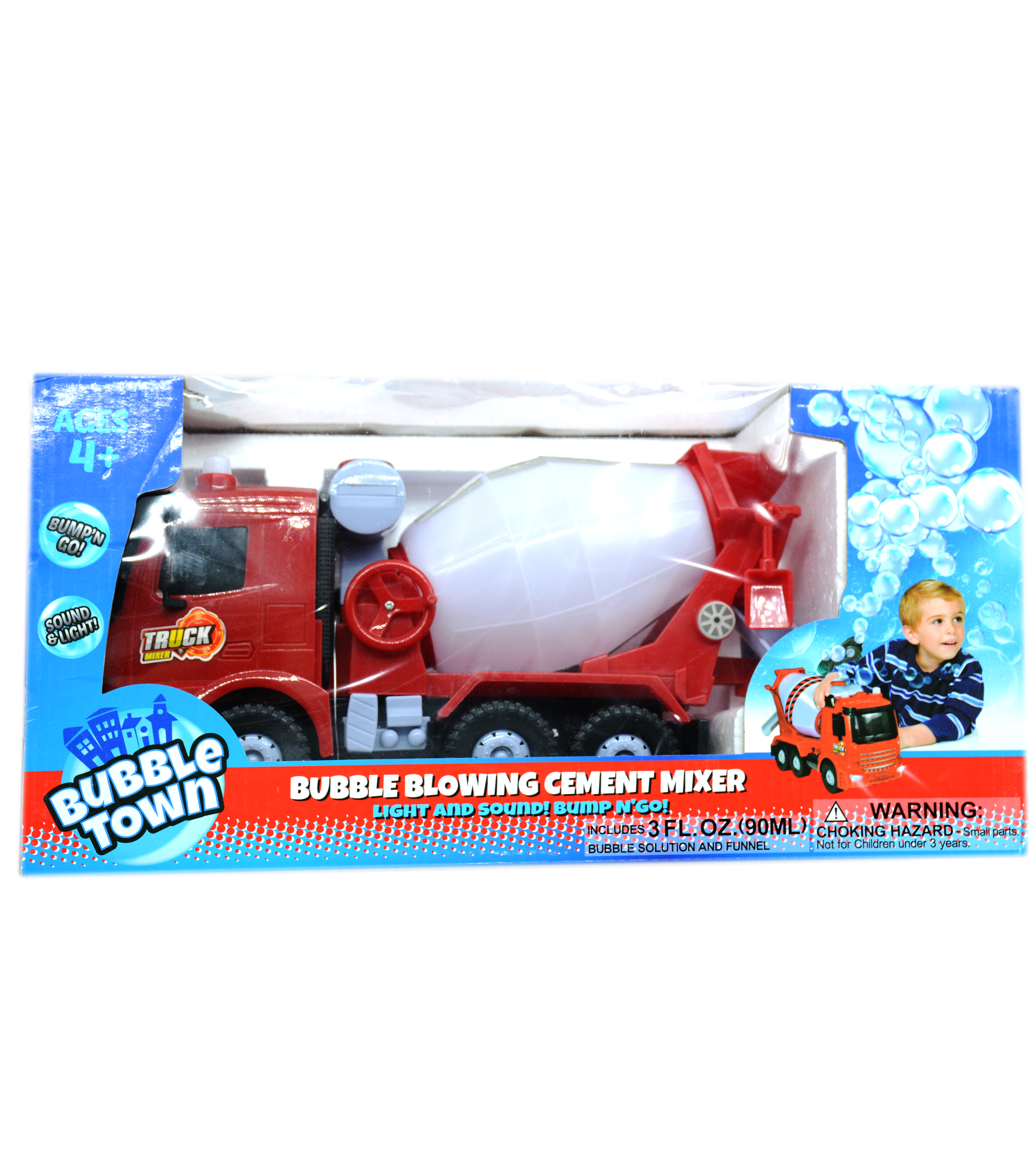 BUBBLE BLOWING CEMENT MIXER SET