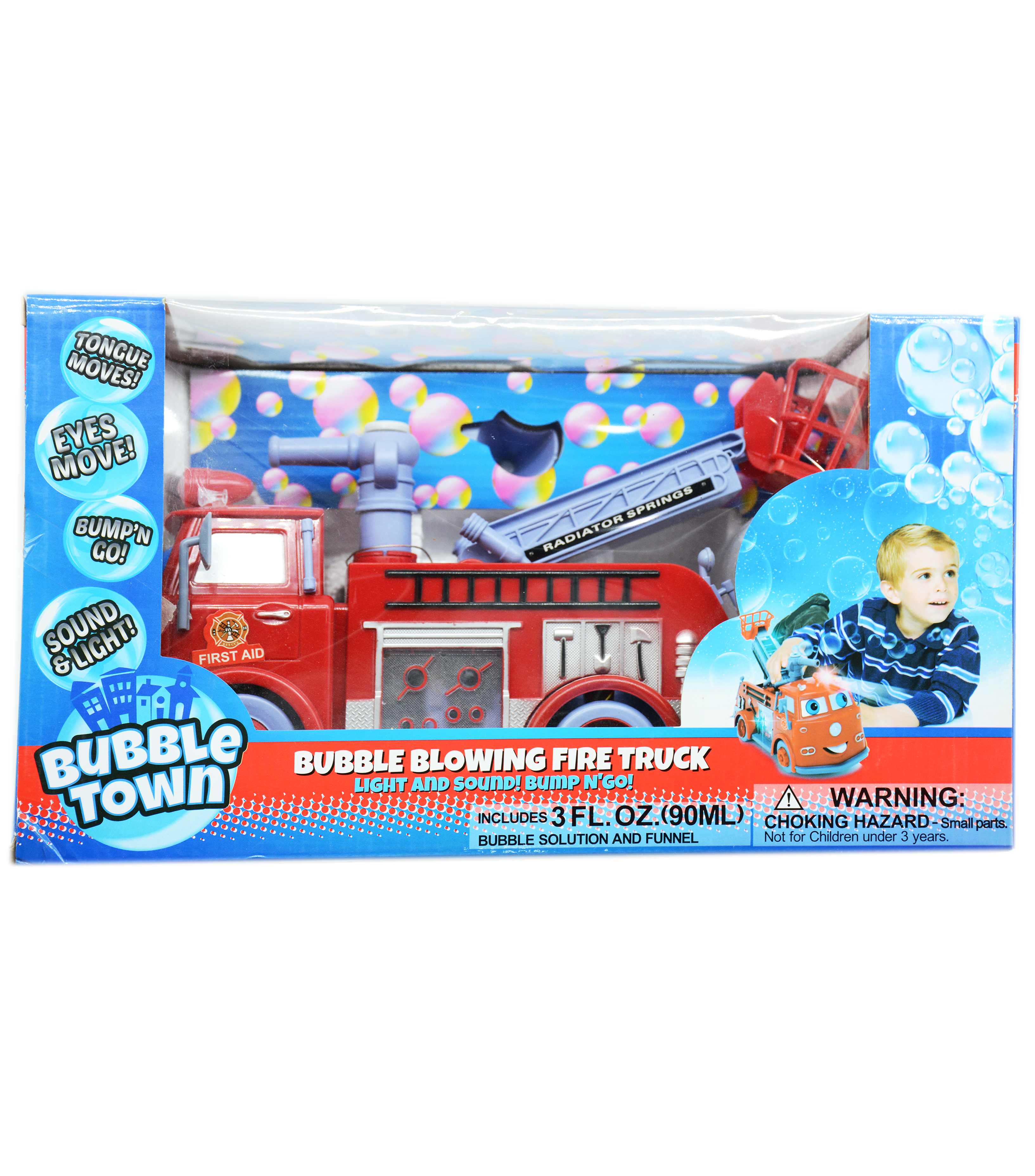 BUBBLE BLOWING FIRE TRUCK SET