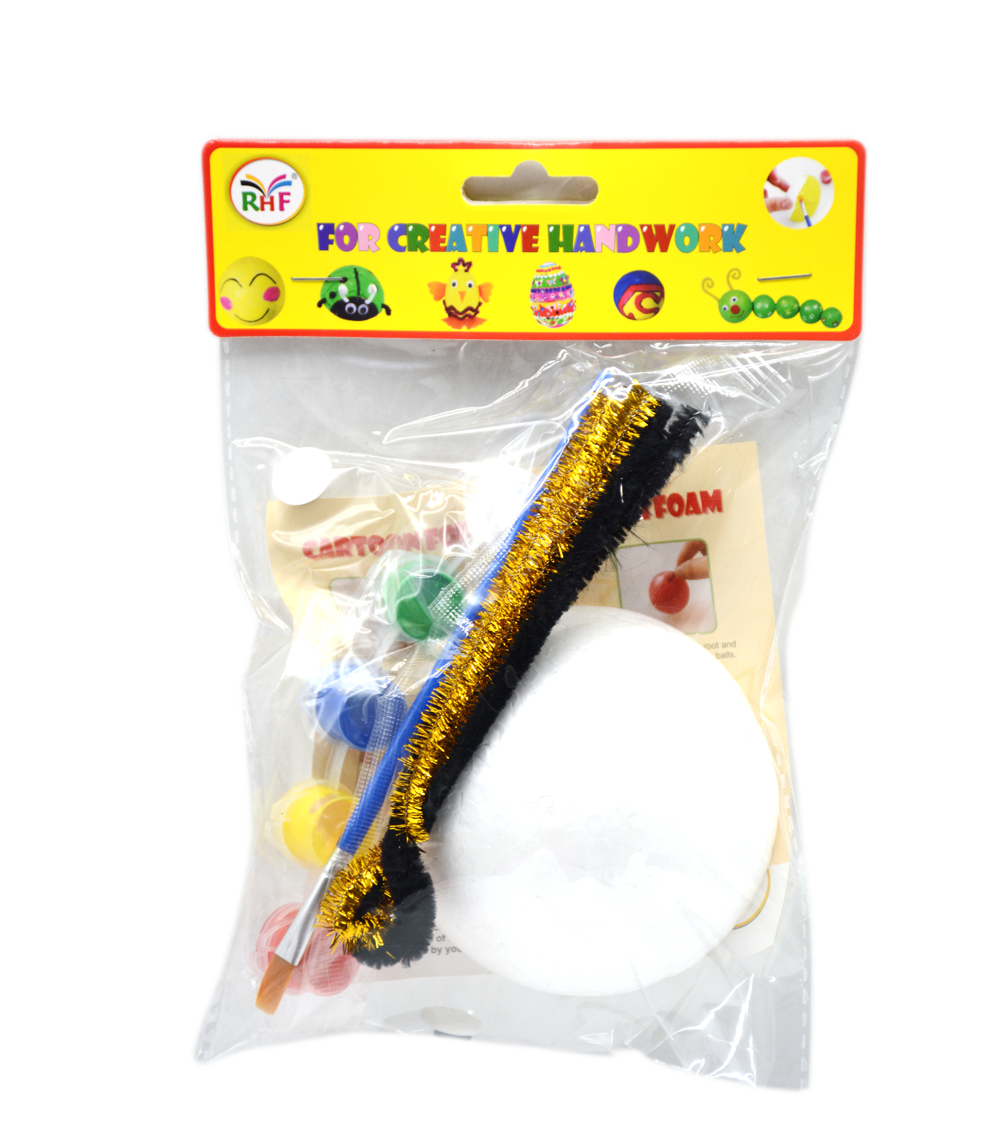 RHF CRAFT THERMACOLE HALF BALL 9CM W/PAINTING KIT