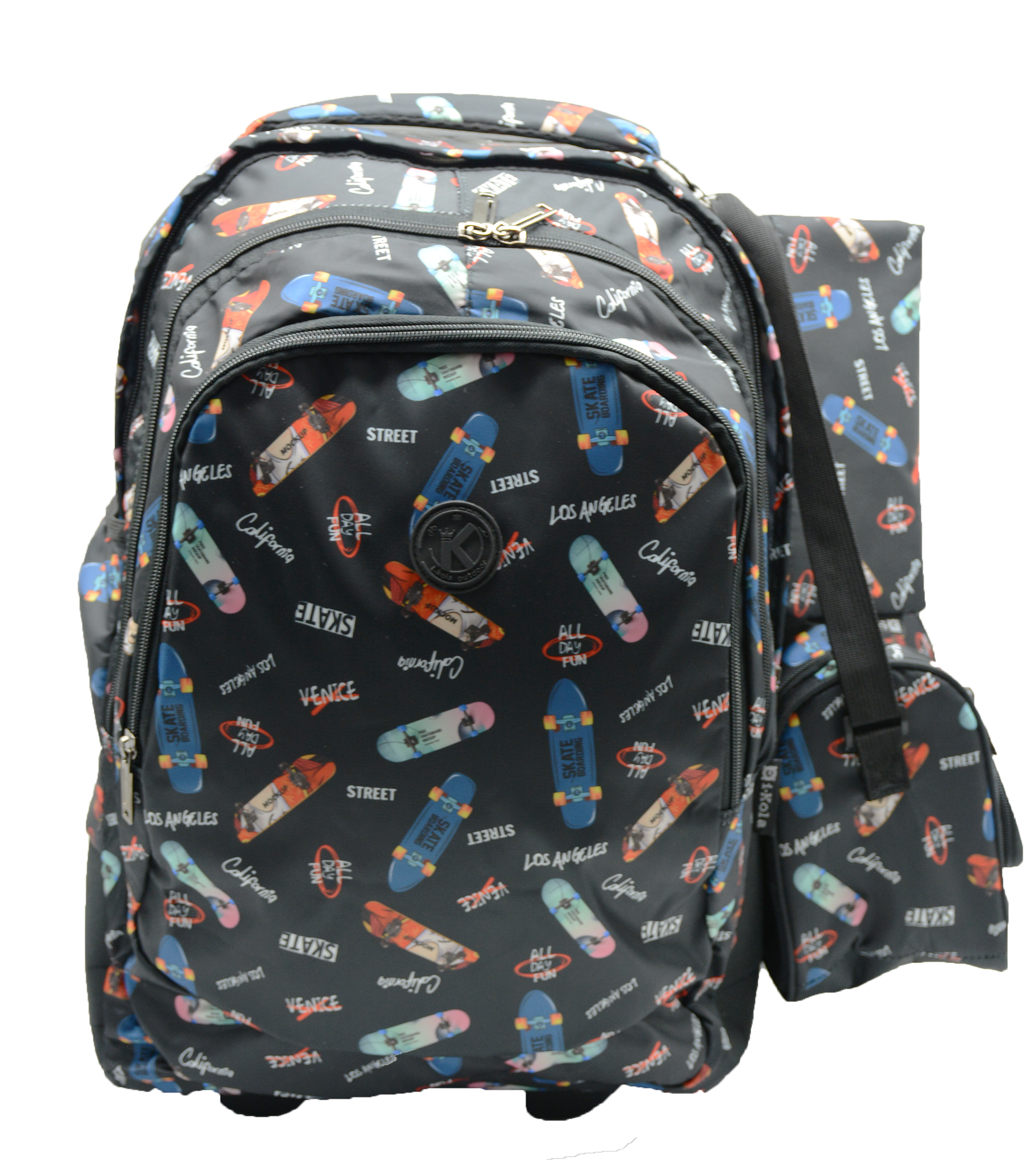 I-KOLA TROLLEY BAG W/3COMP 19"+LUCNH BAG+PENCIL CASE SET-B770