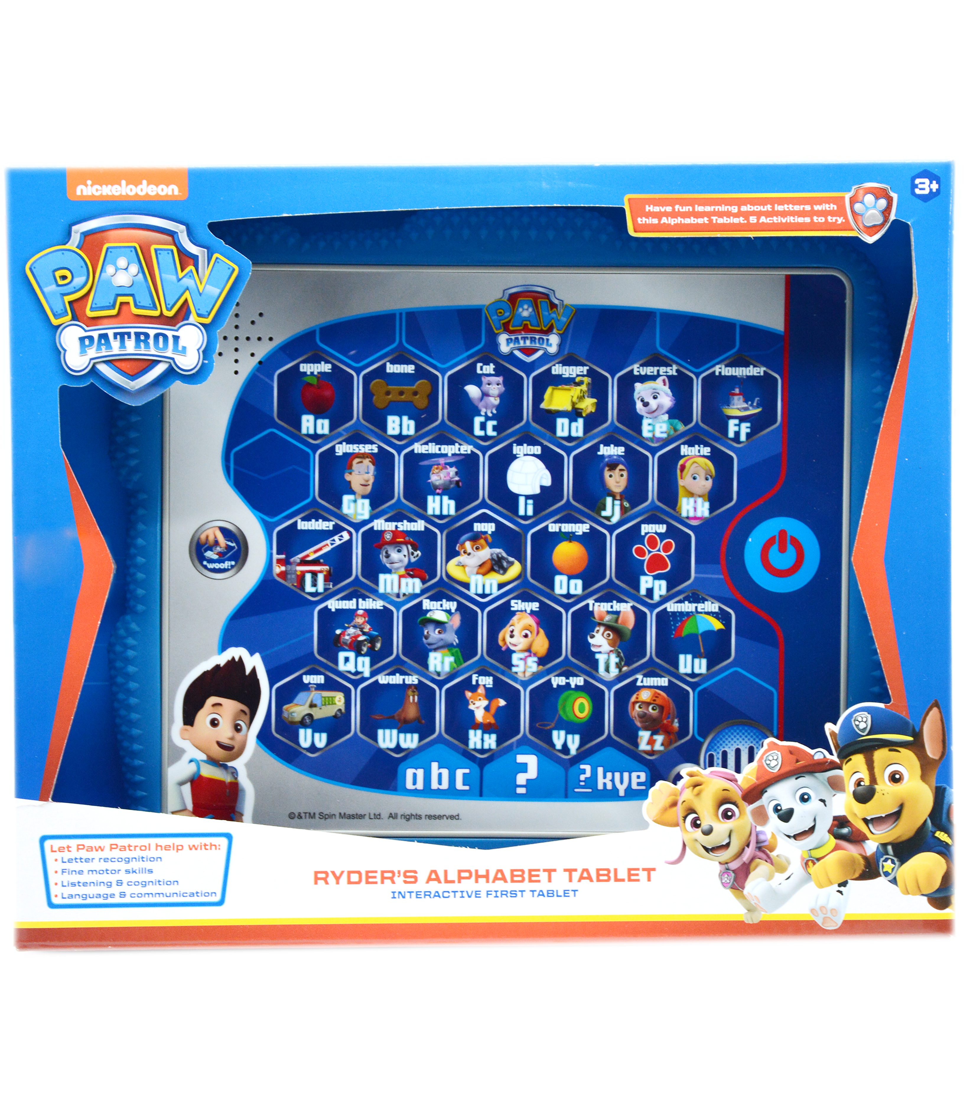 PAW PATROL RYDER'S ALPHABET TABLET SET
