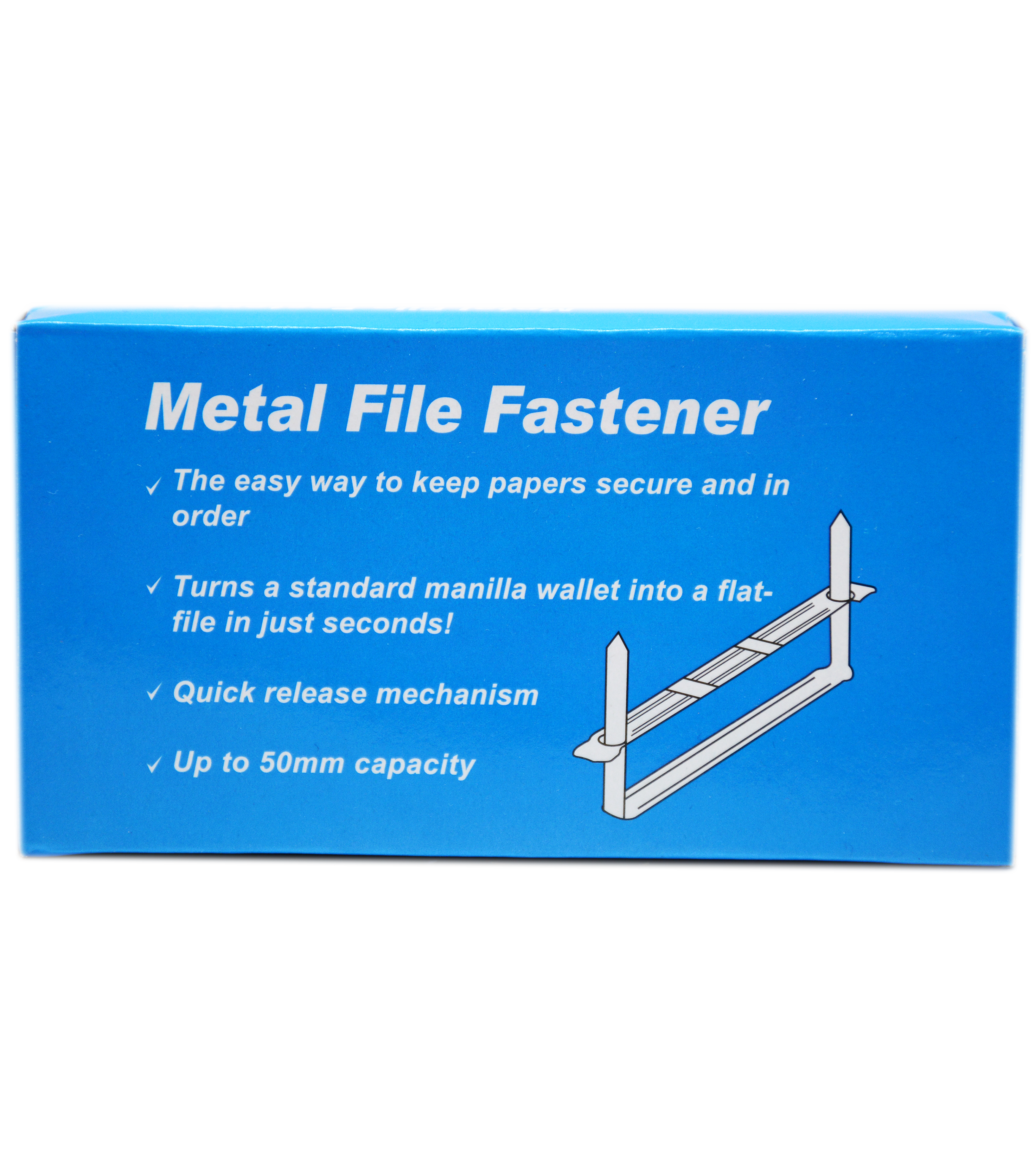 METAL FILE FASTENER 50MM CAPACITY 50PCS
