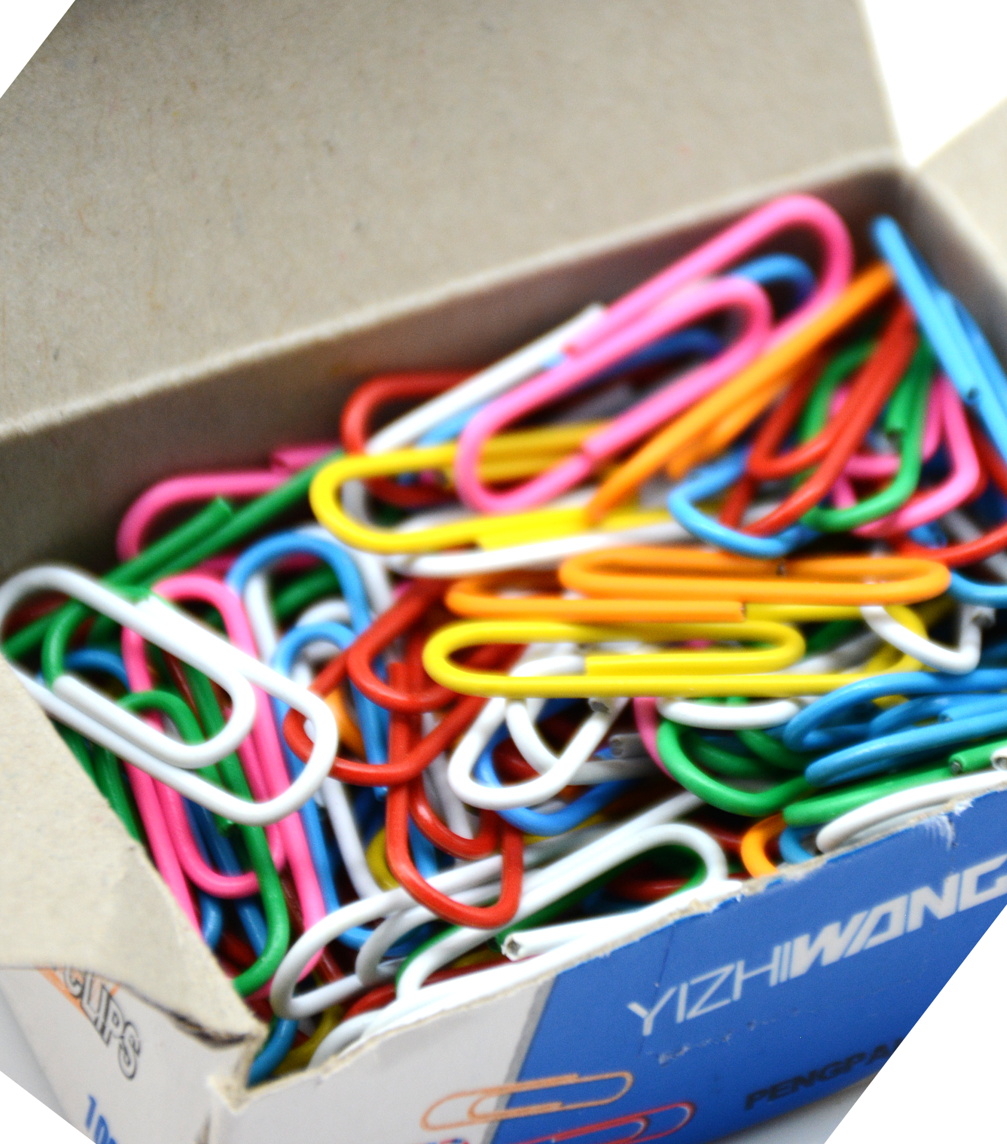 YIZHIWANG COLOUR PAPER CLIPS 100PCS 28MM