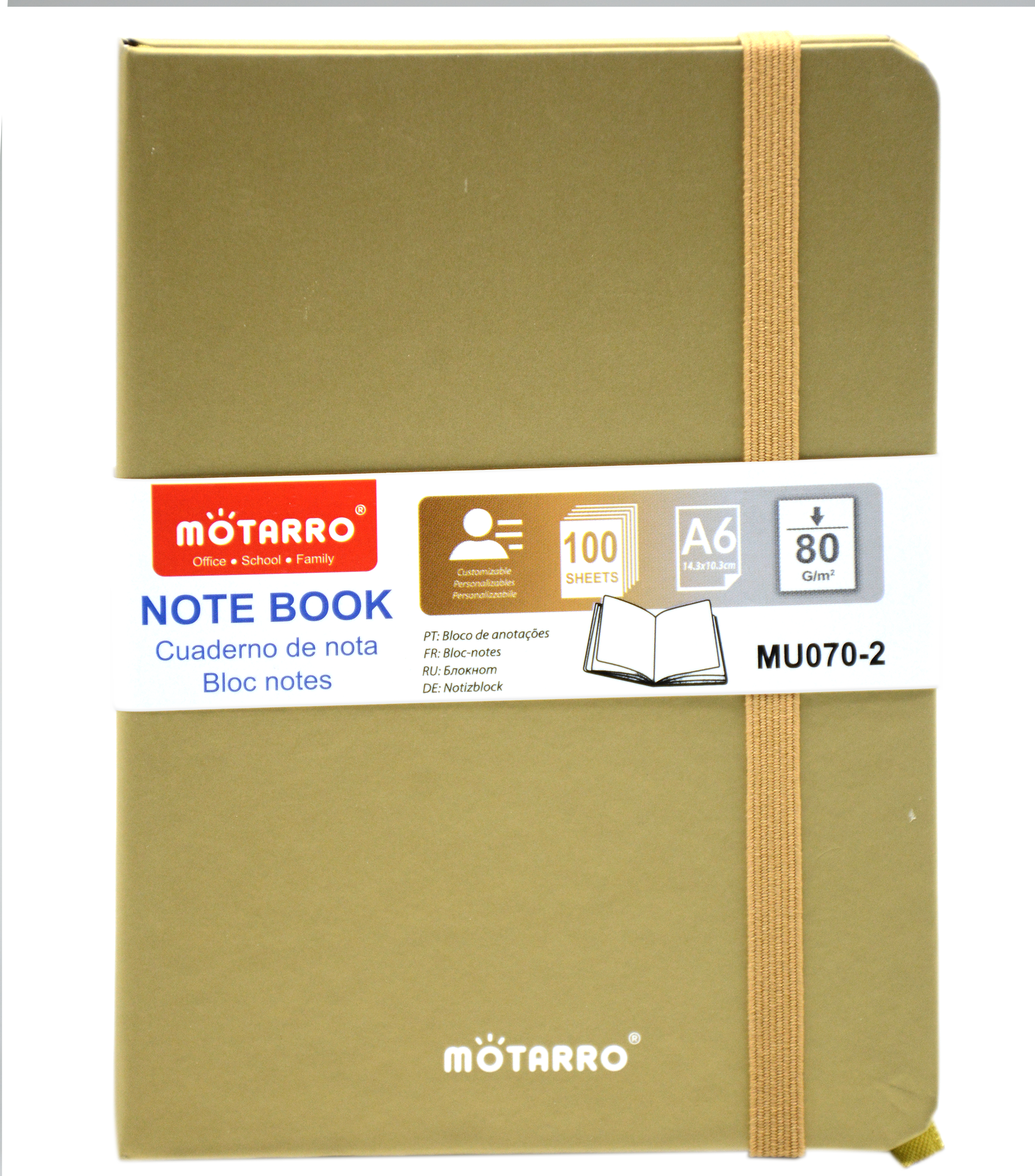 MOTARRO NOTEBOOK A6 100SHT 80GSM-MU070-2