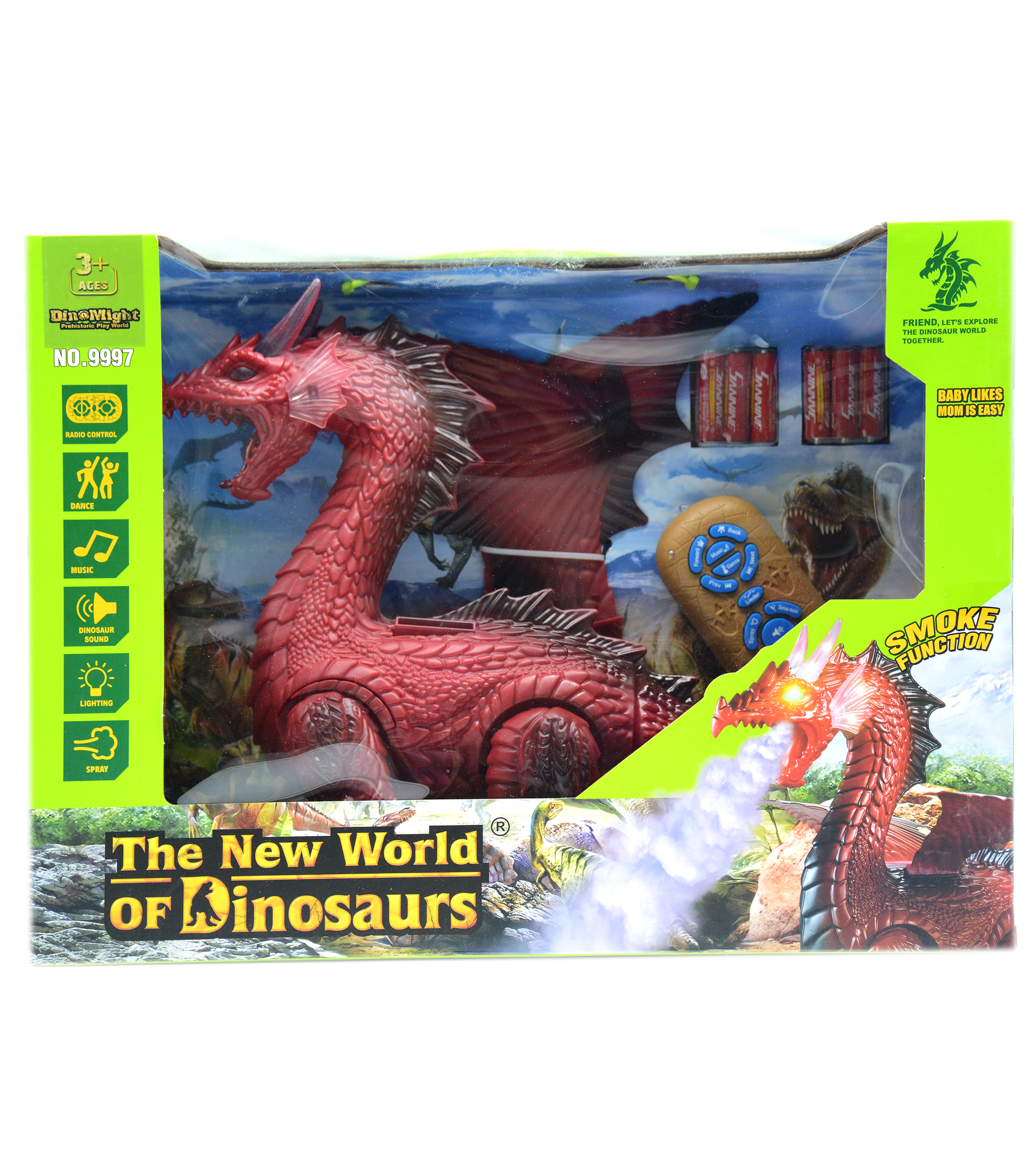 THE NEW WORLD DINOSAUR SMOKEY W/LIGHT&MUSIC