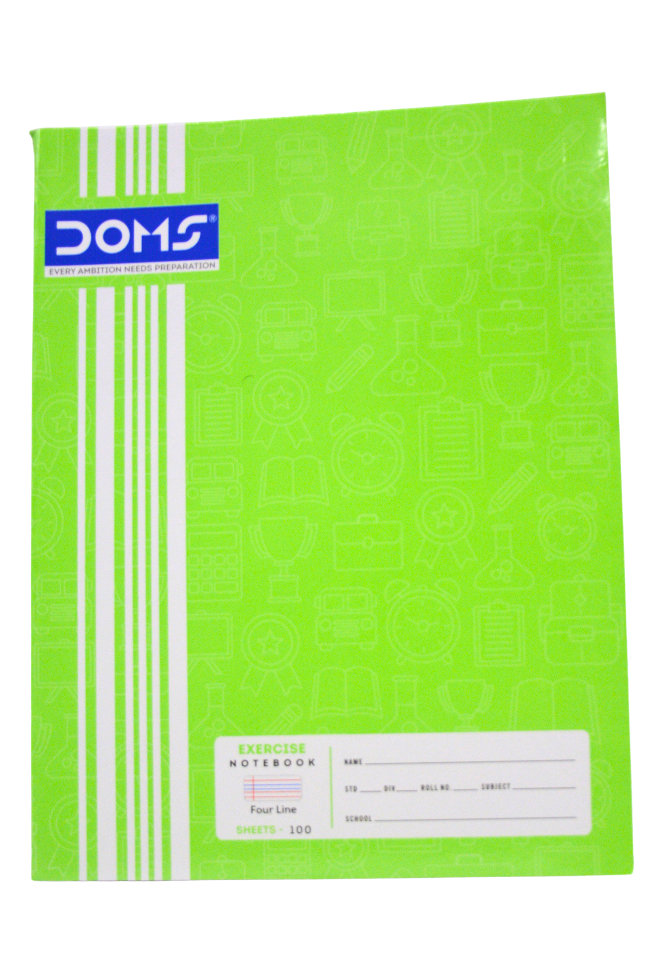 DOMS EXERCISE BOOK 4LINE 100SHT A5 7084