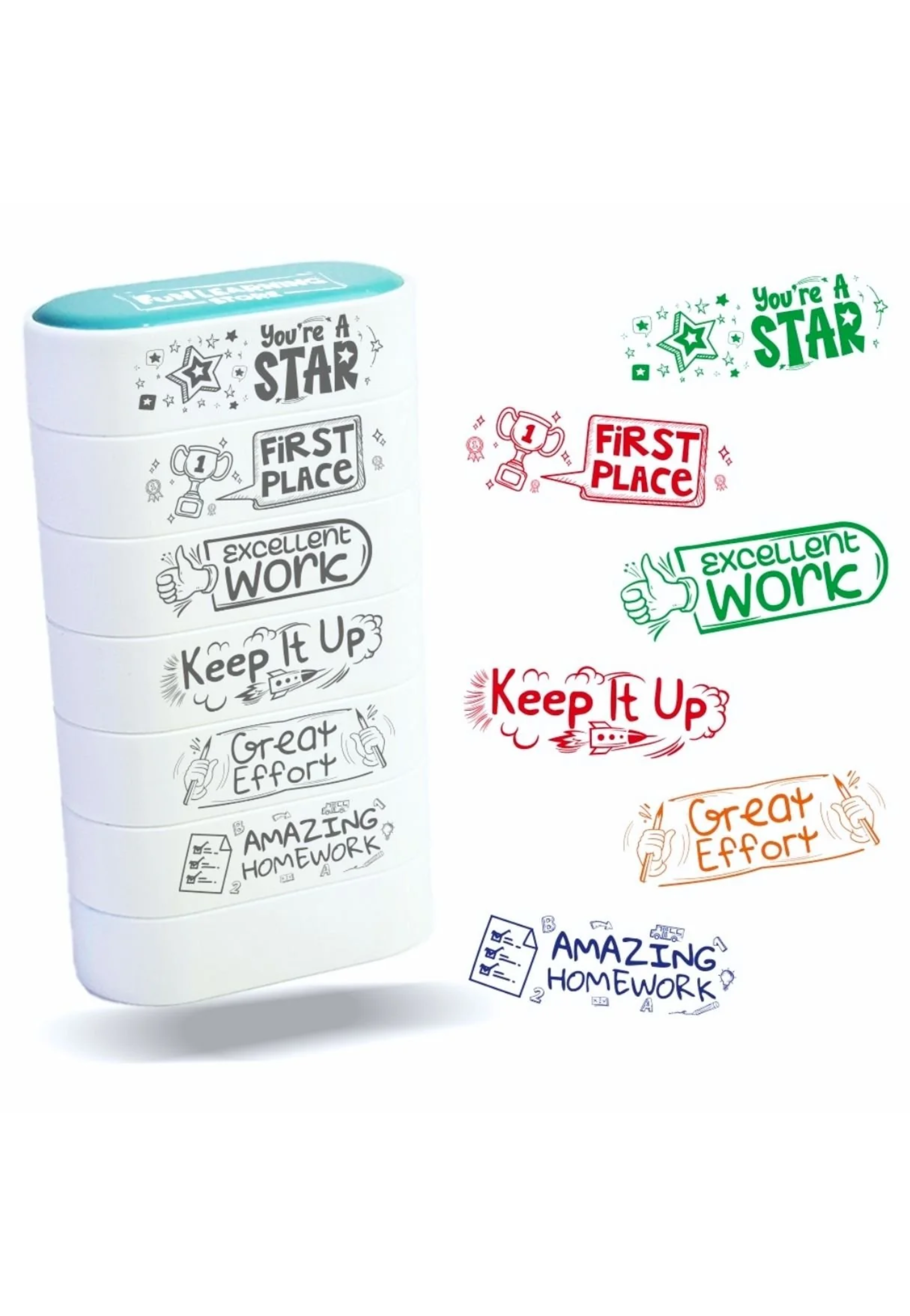 ENGLISH TEACHERS MOTIVATION STAMPS 6PCS PACK
