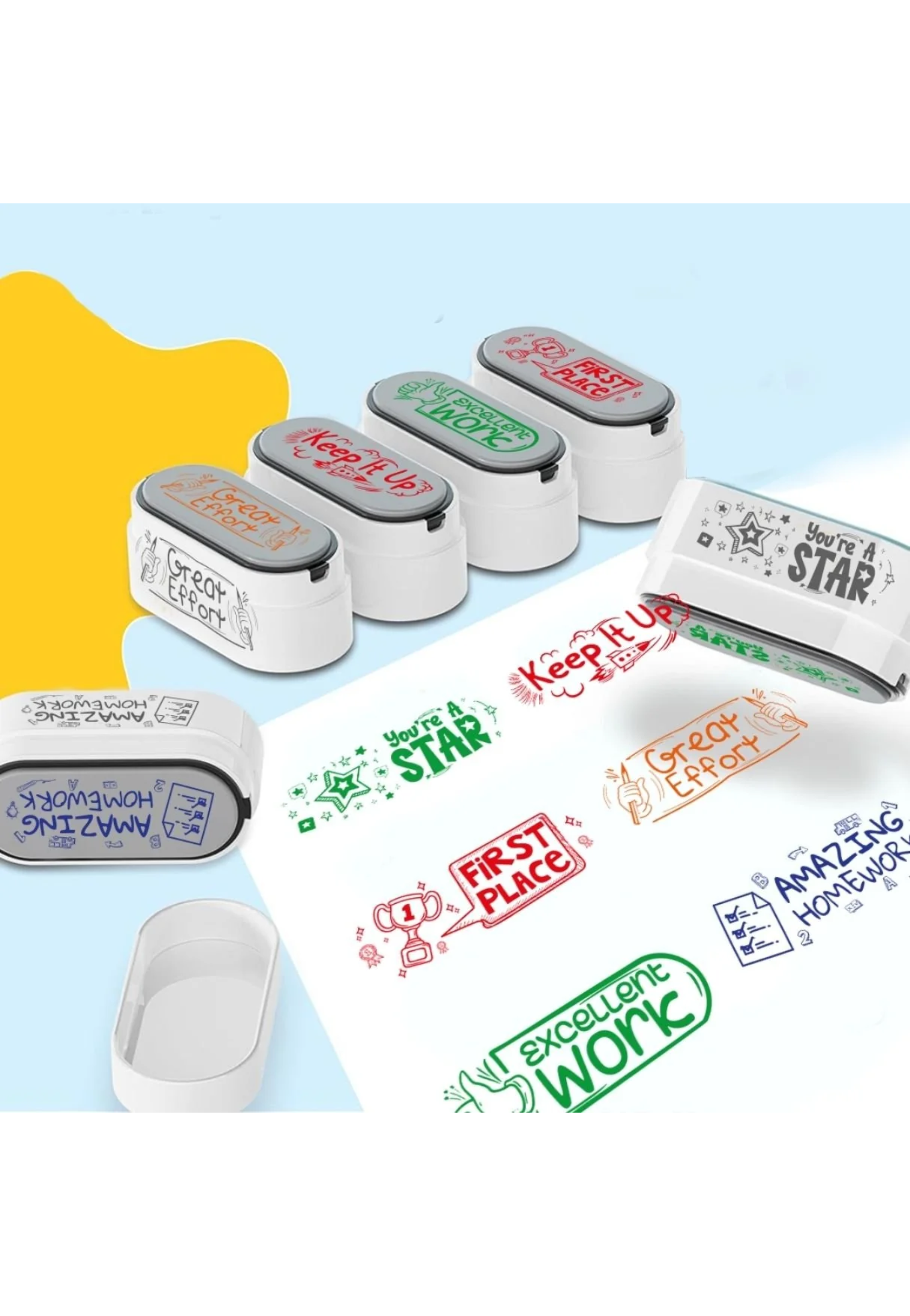 ENGLISH TEACHERS MOTIVATION STAMPS 6PCS PACK