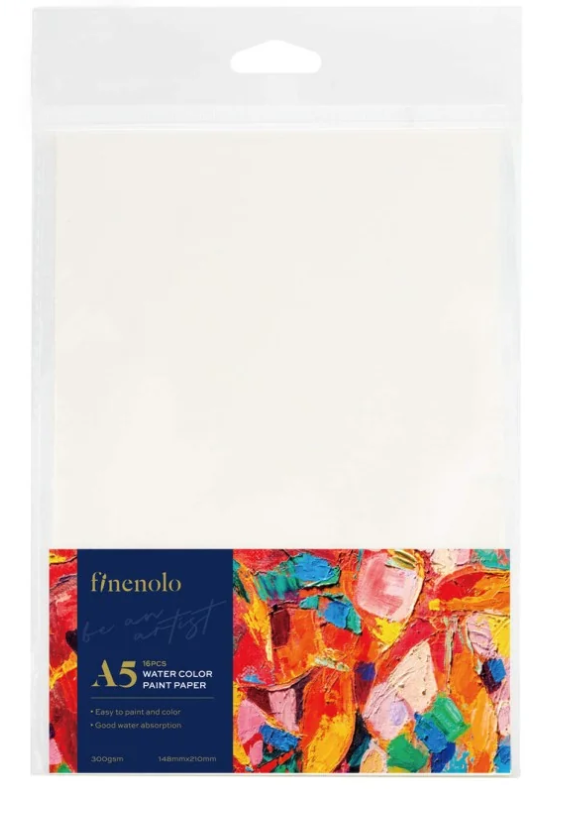 FINENOLO WATERCOLOR PAPER 300GSM 16SHT/PKT A5 WHITE
