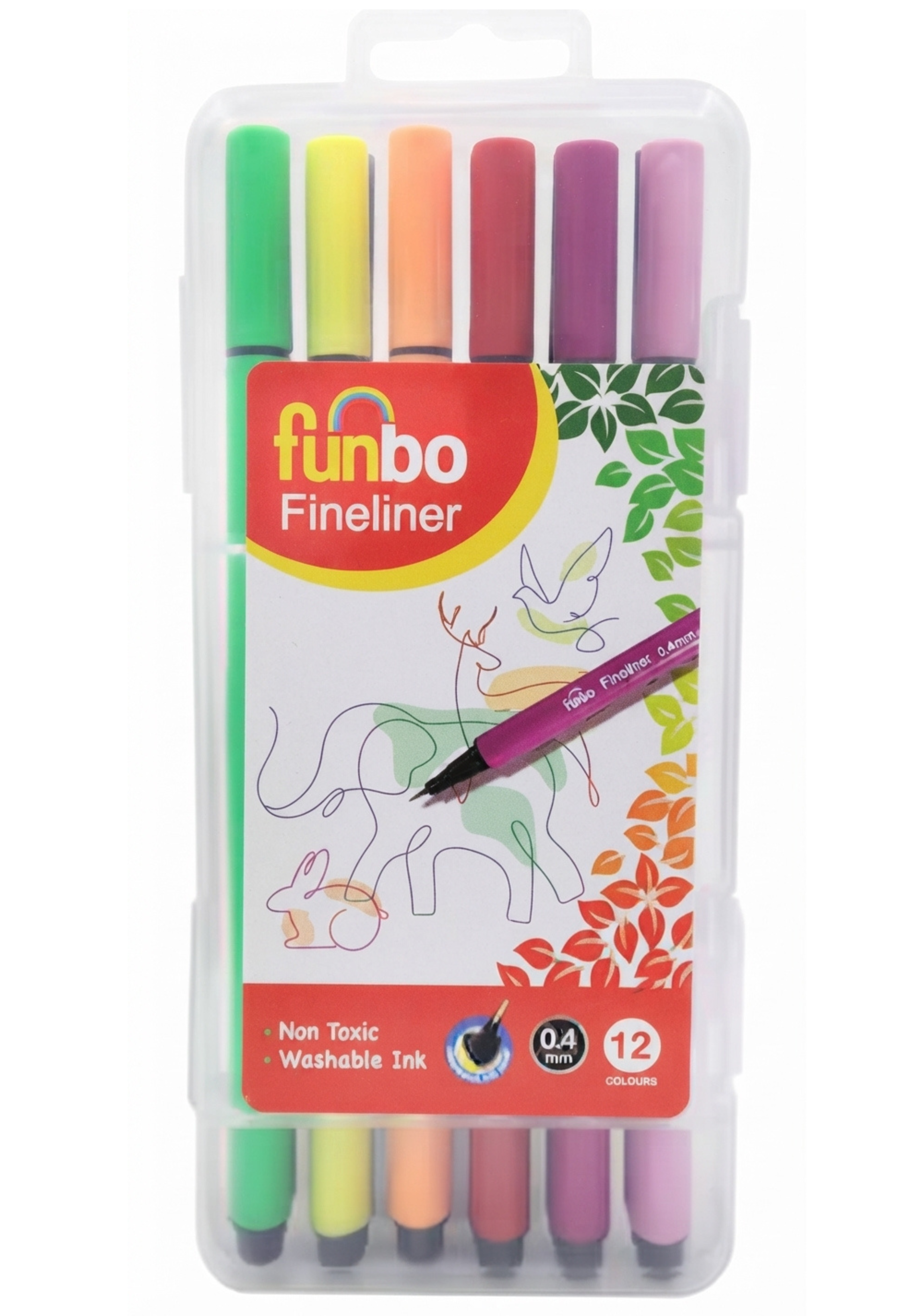 FUNBO FINE LINER TRI SET 12COLORS