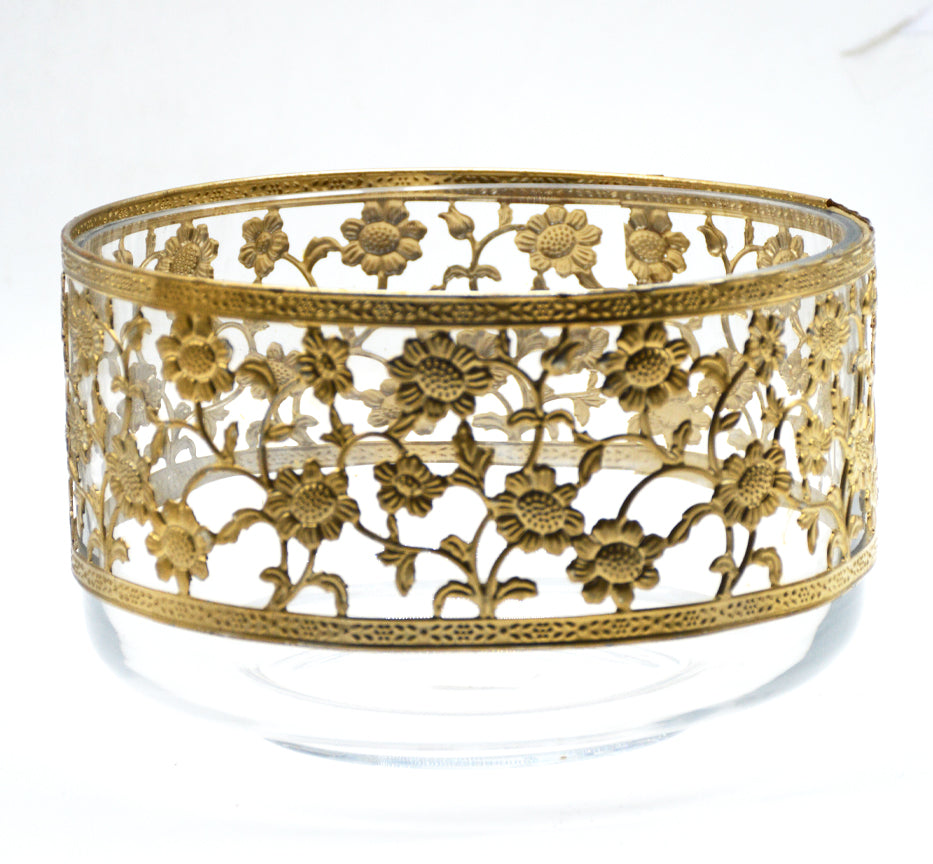 ROUND GLASS VASE 20X12.3CM مزهرية دائرية