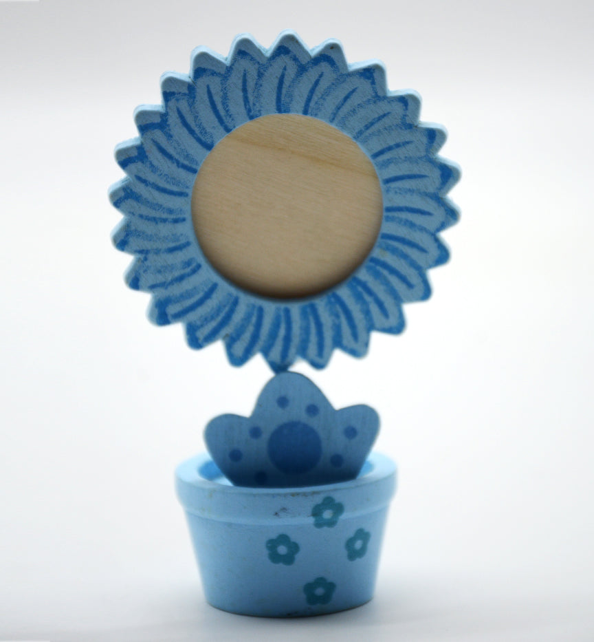 WDN PHOTO FRAME W/POT HOLDER BLUE