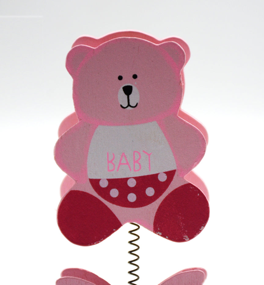 WOODEN DECO CLIP BABY BEAR