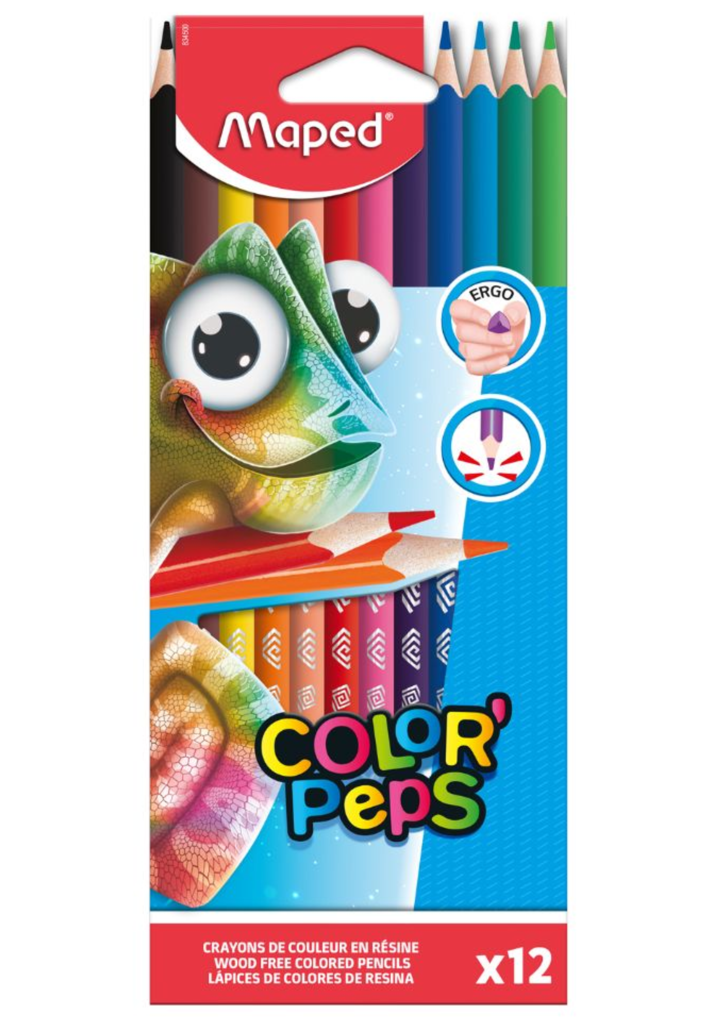 MAPED COLOR PEPS 12 COL PENCILS-834500