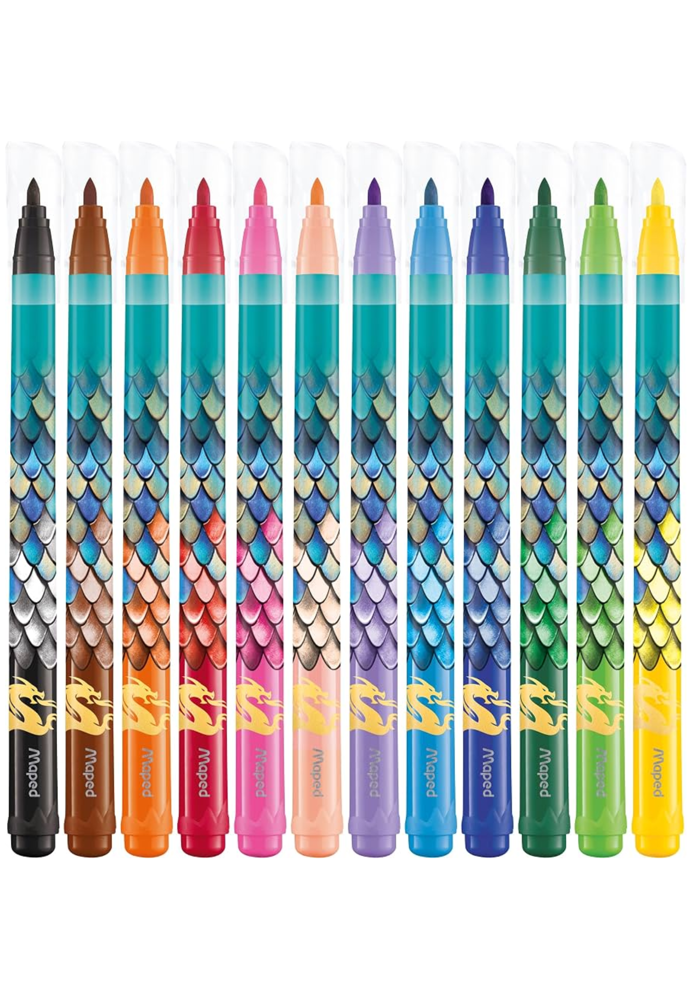 MAPED FELT TIP PEN DRAGON 12COLORS PACK