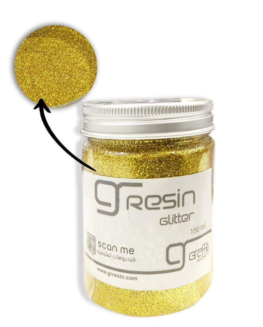 GRAFFITI RESIN GLITTER 100ML-ANTIQUE GOLD