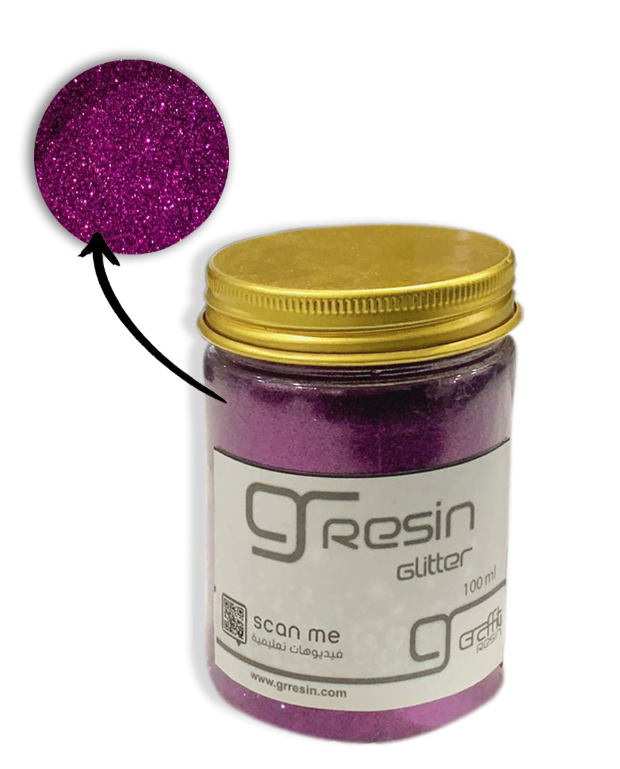 GRAFFITI RESIN GLITTER 100ML-BURGANDY