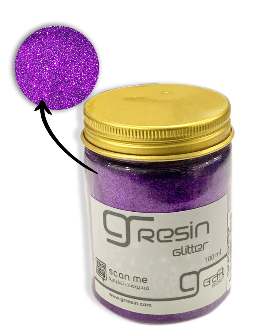 GRAFFITI RESIN GLITTER 100ML-PURPLE