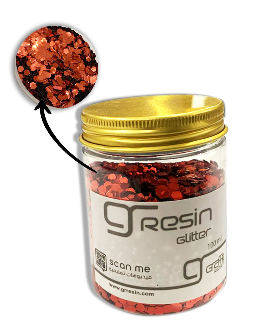 GRAFFITI RESIN GLITTER 100ML-RED