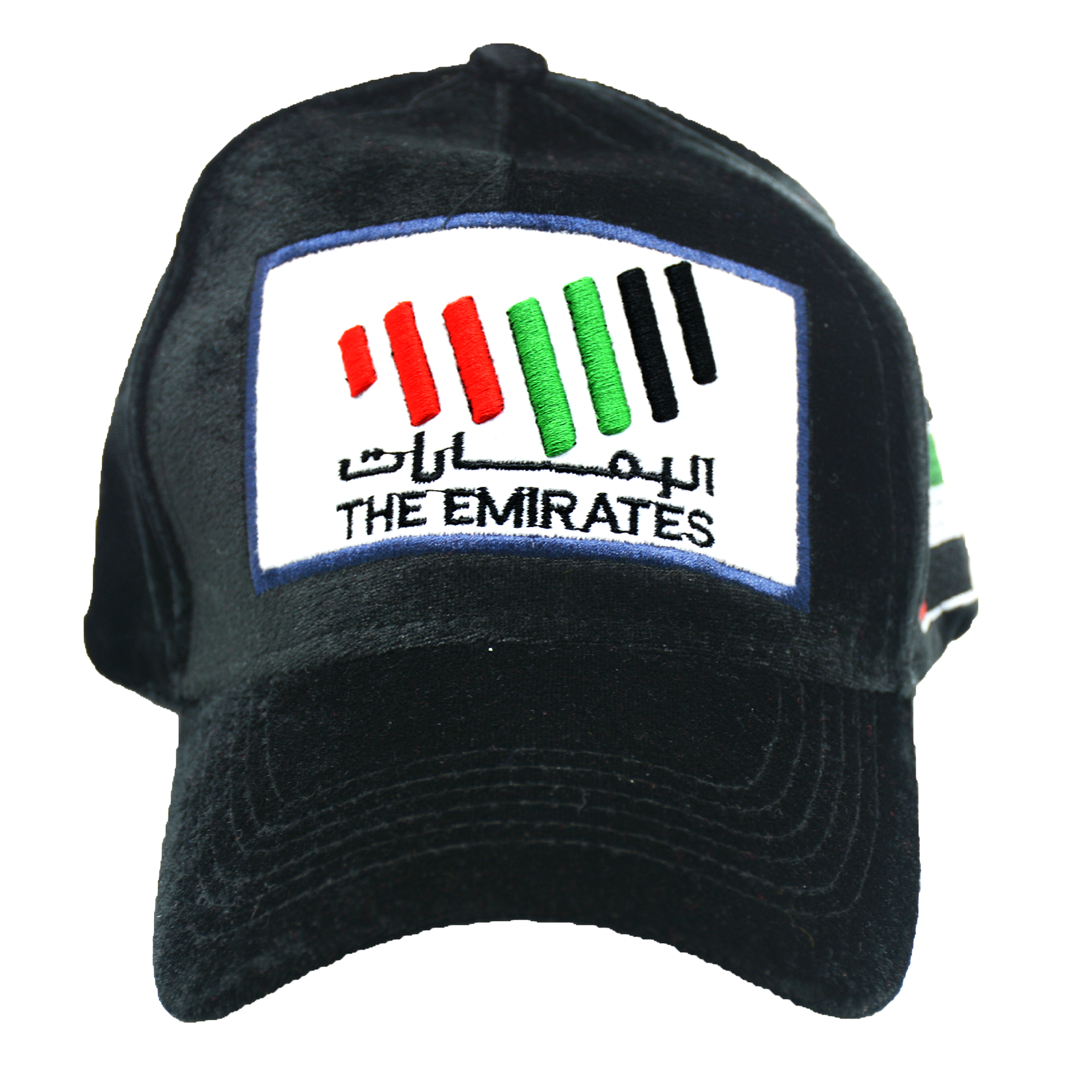 VELVET CAP THE NEW EMIRATES LOGO EMBROIDERY