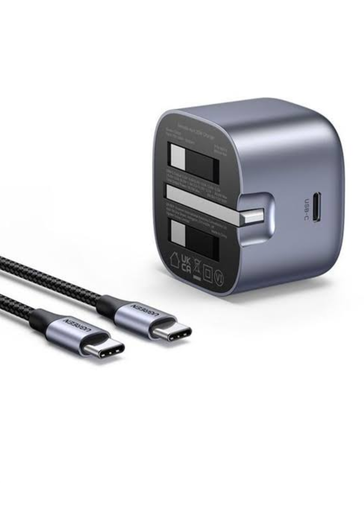 UGREEN NEXODE 30W GAN FAST CHARGER PD W/1M USB C-TYPE CABLE