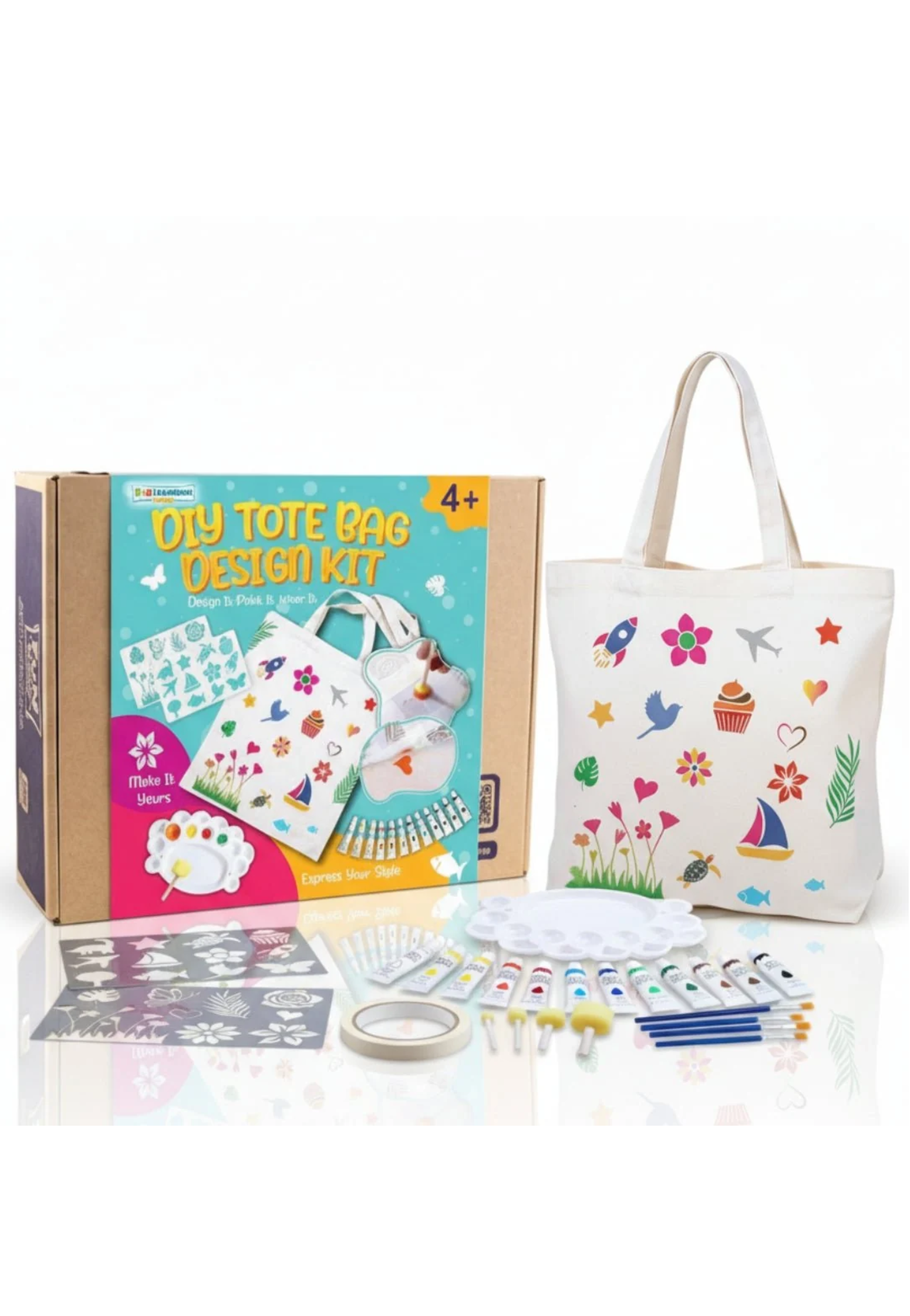 ULTIMATE DIY TOTE BAG ART SET-CREATE&SHINE IN STYLE