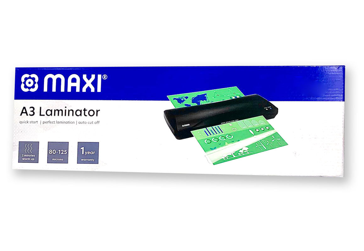 MAXI A3 LAMINATOR 80-125MICRONS 2MIN WARMUP