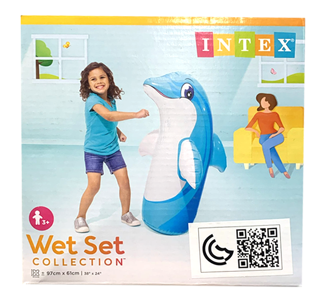 INTEX 3-D BOP BAGS W/SAND 38X24"