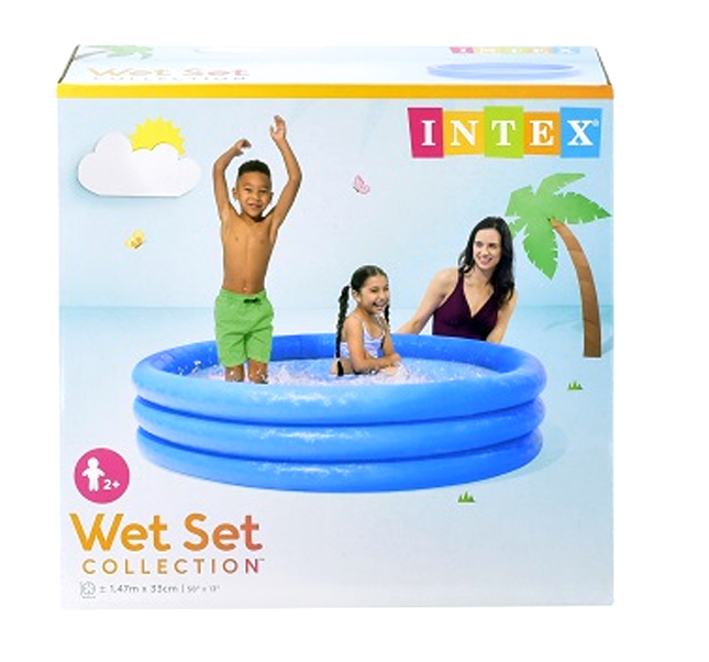 INTEX CRYSTAL BLUE POOL AGE 2+ 1.47MX33CM